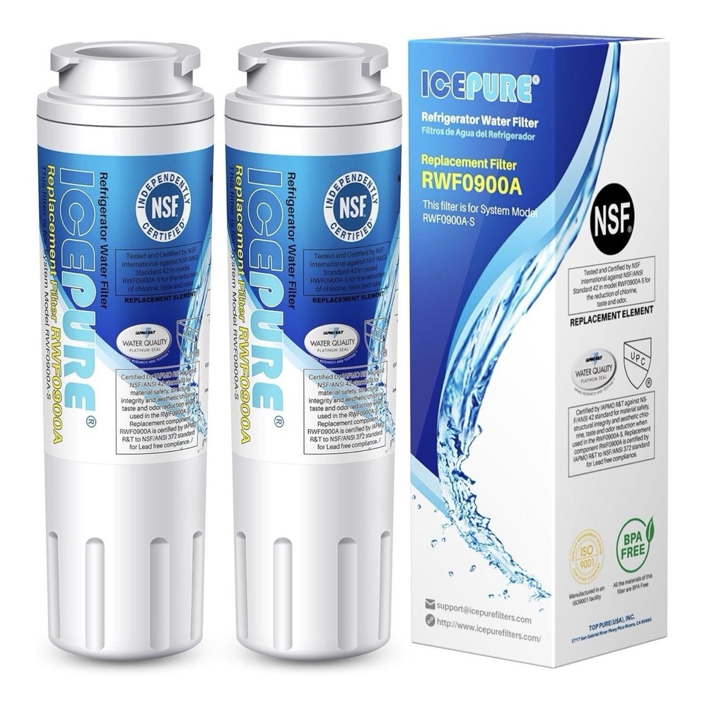 ICEPURE UKF8001 Refrigerator Water Filter EDR4RXD1 Maytag 2-Pack